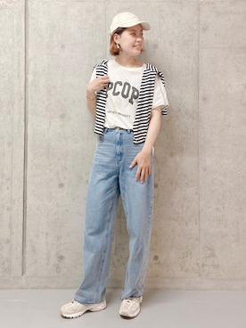 「Scye（サイ）のアイテム（帽子）」を使った、remiさん（レディース・168cm）の春コーディネート