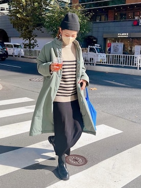 「H&M（エイチ・アンド・エム）のアイテム（シューズ）」を使った、remiさん（レディース・168cm）の冬コーディネート