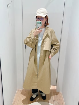 「Scye（サイ）のアイテム（帽子）」を使った、remiさん（レディース・168cm）の冬コーディネート