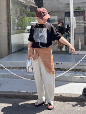 「PUAL CE CIN（ピュアルセシン）のアイテム（アクセサリー）」を使った、remiさん（レディース・168cm）の春コーディネート