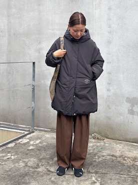 「アイテム（トートバッグ）」を使った、remiさん（レディース・168cm）の秋コーディネート