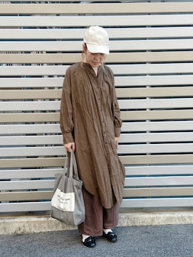 「Scye（サイ）のアイテム（帽子）」を使った、remiさん（レディース・168cm）の秋コーディネート