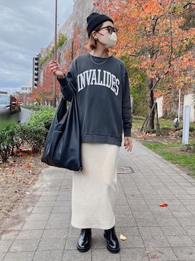 「H&M（エイチ・アンド・エム）のアイテム（シューズ）」を使った、remiさん（レディース・168cm）の秋コーディネート