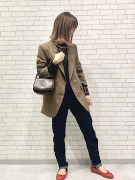 MADEMOISELLE ROPE' STAFF STYLINGさん（レディース・156cm）の秋コーディネート