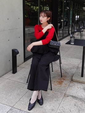 「アイテム（パンプス）」を使った、ありすさん（レディース・163cm・20代）の秋コーディネート