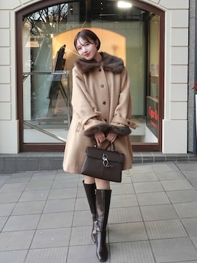 「アイテム（フレグランス）」を使った、ありすさん（レディース・163cm）の冬コーディネート