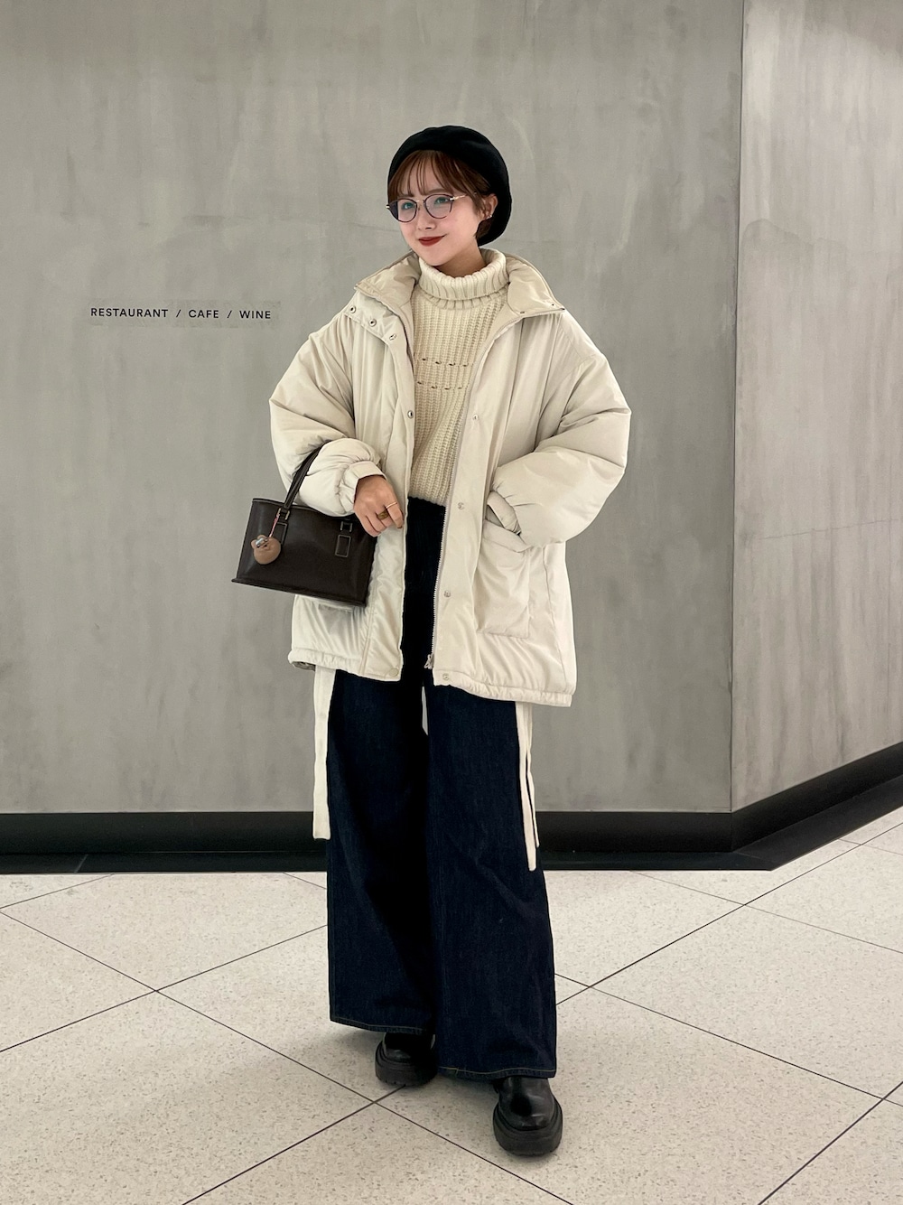 leinwande（ラインヴァンド）の「Wool Tie Knit Top（ニット