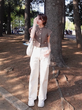「SENEE（セニー）のアイテム」を使った、ありすさん（レディース・163cm）の春コーディネート