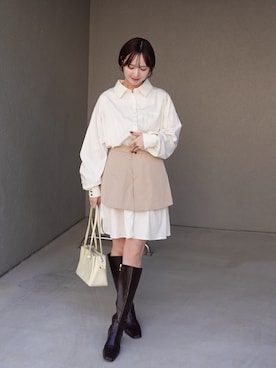 「RANDA（ランダ）のアイテム」を使った、ありすさん（レディース・163cm）の冬コーディネート