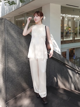 「EFOLE（エフォル）のアイテム」を使った、ありすさん（レディース・163cm）の夏コーディネート