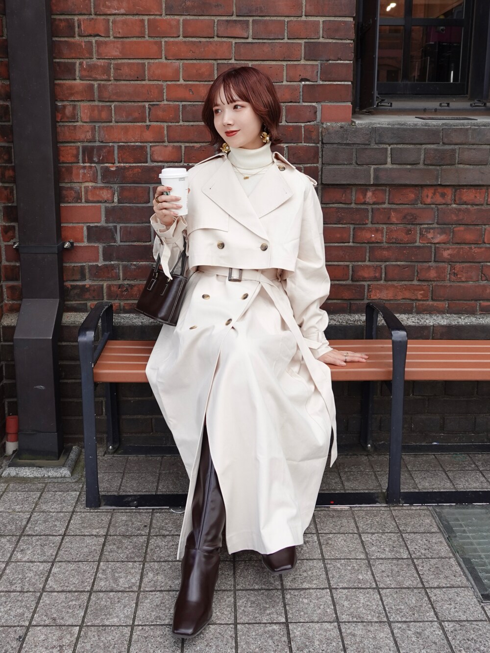 ありす｜Ackaのトレンチコートを使った秋コーディネート - WEAR