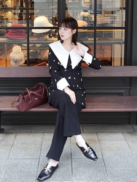 「アイテム（ワンピース/ドレス）」を使った、ありすさん（レディース・163cm）の秋コーディネート