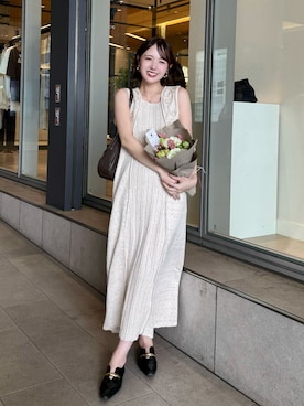 「VACANCY（ヴァカンシー）のアイテム」を使った、ありすさん（レディース・163cm）の春コーディネート