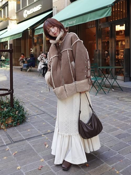 リボンムートンコート（ムートンコート）｜Lil Ambition（リル