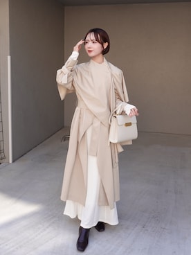 「アイテム（ワンピース/ドレス）」を使った、ありすさん（レディース・163cm）の冬コーディネート