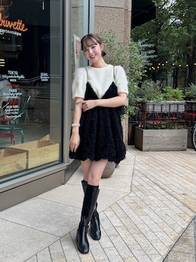 「アイテム（ドレス）」を使った、ありすさん（レディース・163cm）の夏コーディネート