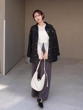 「EVOL（イーボル）のアイテム」を使った、ありすさん（レディース・163cm）の冬コーディネート