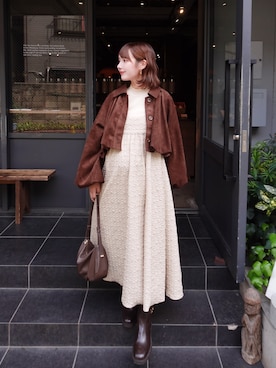 「EFOLE（エフォル）のアイテム」を使った、ありすさん（レディース・163cm）の秋コーディネート
