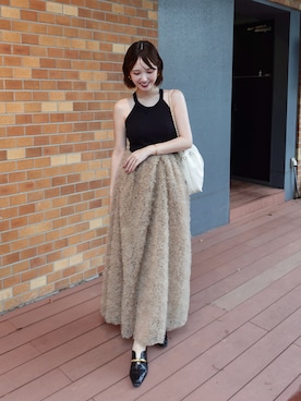 「EVOL（イーボル）のアイテム」を使った、ありすさん（レディース・163cm）の夏コーディネート