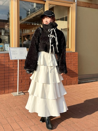 ジャケット・アウター sorin synthetic fur laceupcardigan SORIN（ソリン ）の「Synthetic Fur Lace-up Cardigan（その他