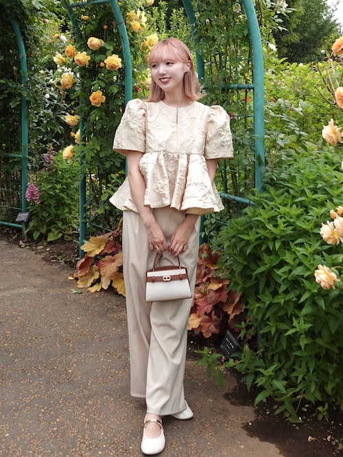CHARLES & KEITHオブリエルキャンバスツートーントップハンドルバッグ CHARLES & KEITH Aubrielle オブリエル キャンバスツートーン