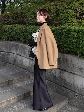 「アイテム（パンプス）」を使った、ありすさん（レディース・163cm）の秋コーディネート