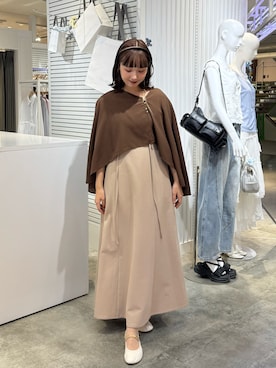 「アイテム（セットアップ）」を使った、ありすさん（レディース・163cm）の夏コーディネート