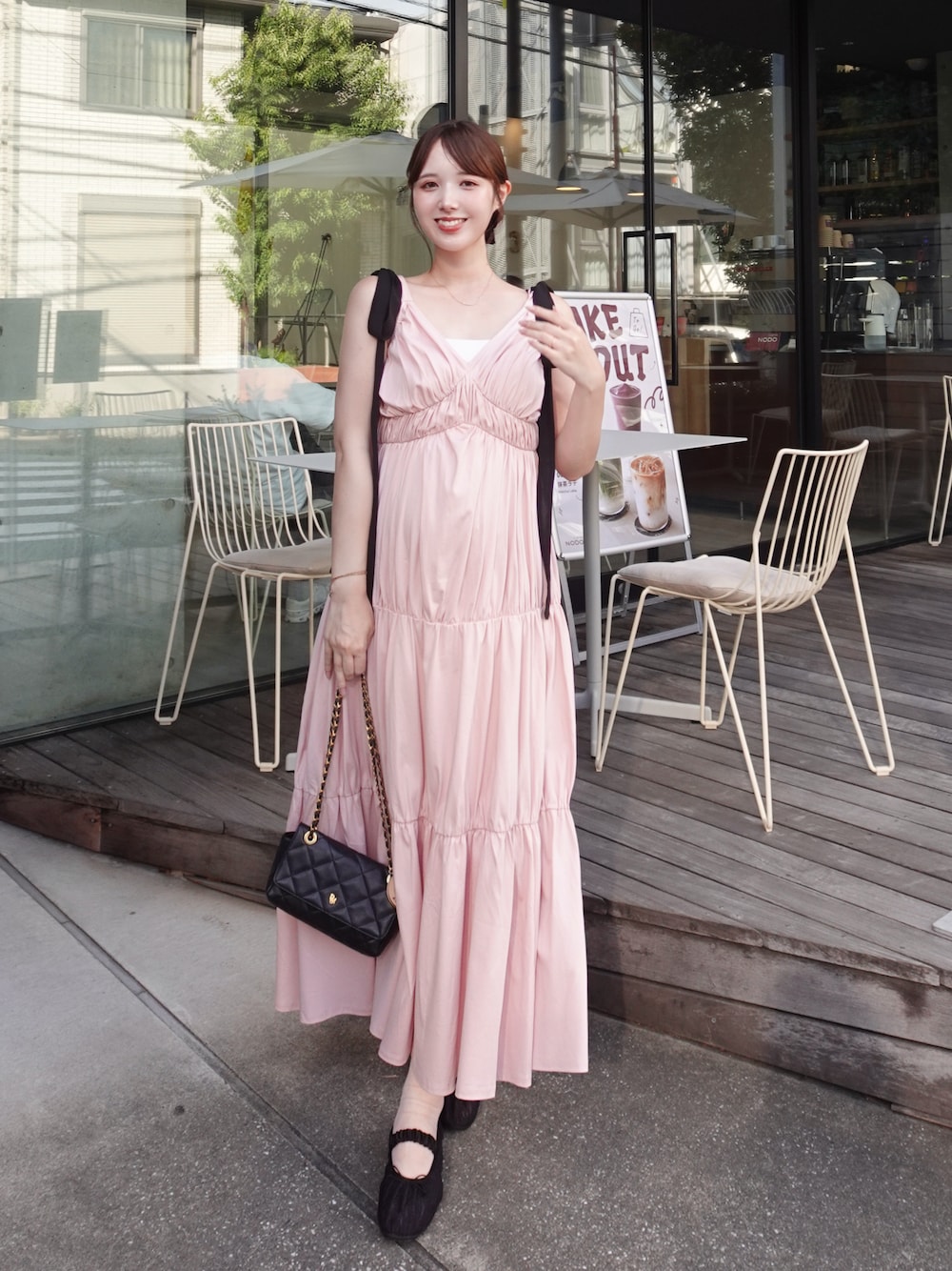 RIBBON SHOULDER CUT DRESSを使った人気ファッションコーディネート - WEAR