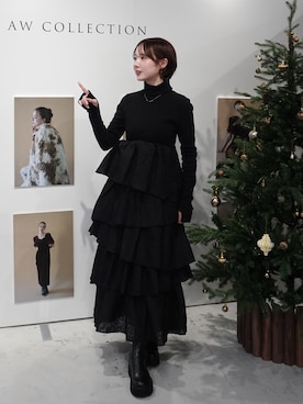 「アイテム（ピアス（両耳用））」を使った、ありすさん（レディース・163cm・20代）の冬コーディネート