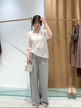 「アイテム（スウェットパンツ）」を使った、wg_shimizuさん（レディース・161cm）の夏コーディネート