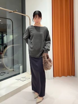 「アイテム（スウェット）」を使った、wg_shimizuさん（骨格ウェーブ・レディース・161cm）の秋コーディネート