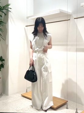 「アイテム（カーゴパンツ）」を使った、wg_shimizuさん（レディース・161cm）の夏コーディネート