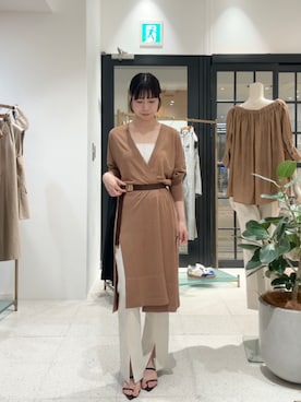 「ロングカーディガン」｜wg_shimizuさん（レディース・161cm）の夏コーディネート