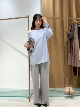 「アイテム（クラッチバッグ）」を使った、wg_shimizuさん（レディース・161cm・20代）の夏コーディネート