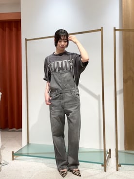 「アイテム（つなぎ/オールインワン）」を使った、wg_shimizuさん（レディース・161cm）の夏コーディネート