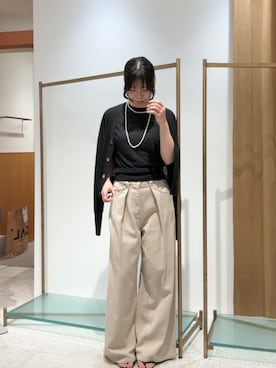 「アイテム（ニット/セーター）」を使った、wg_shimizuさん（レディース・161cm）の夏コーディネート