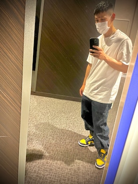 「VERSACE（ヴェルサーチ）のアイテム（アクセサリー）」を使った、OGA  さん（メンズ・169cm）の夏コーディネート