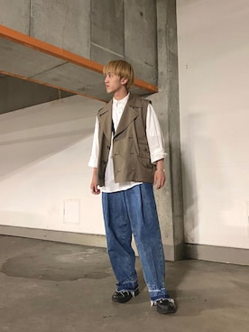 yunszさん（メンズ・166cm）の夏コーディネート