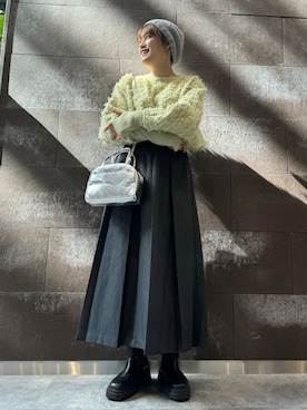 「KBF（ケイビーエフ）のベストセパレートワンピース（ワンピース）」を使った、mei0067さん（レディース・163cm）の秋コーディネート