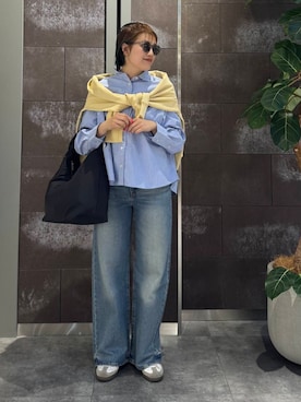 「URBAN RESEARCH DOORS（アーバンリサーチドアーズ）のクッショントート（トートバッグ）」を使った、mei0067さん（レディース・163cm）の冬コーディネート