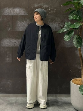 「かぐれ」｜「アイテム（ブルゾン）」を使った、mei0067さん（レディース・163cm）の秋コーディネート