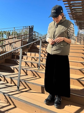 「かぐれ」｜「アイテム（ブルゾン）」を使った、mei0067さん（レディース・163cm）の冬コーディネート