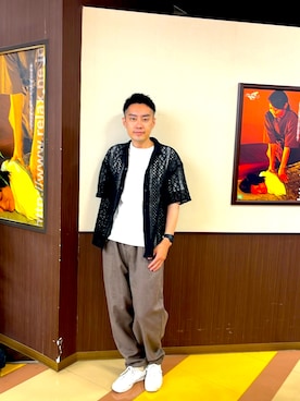 「no brand（ノーブランド）のアイテム」を使った、weardaisuke127さん（メンズ・171cm）の夏コーディネート