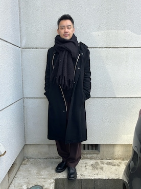 「アイテム（マフラー）」を使った、weardaisuke127さん（メンズ・171cm）の冬コーディネート