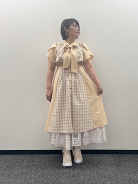 「アイテム（パンプス）」を使った、ジョーさん（レディース・161cm）の夏コーディネート