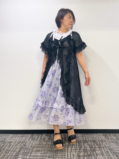 ラッフルフリルガウン | レディース服・レディースファッション