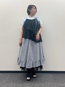「アイテム（ブーツ）」を使った、ジョーさん（レディース・161cm）の夏コーディネート