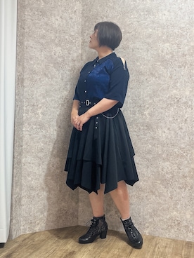 「アイテム（ボストンバッグ）」を使った、ジョーさん（レディース・161cm）の夏コーディネート