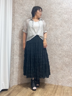 「axes femme（アクシーズファム）のアイテム（サンダル）」を使った、ジョーさん（レディース・161cm）の夏コーディネート