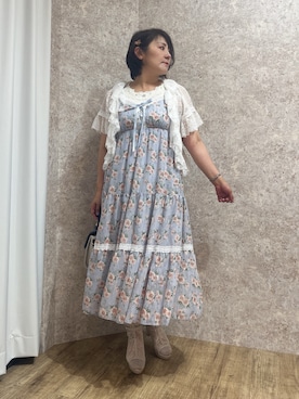 「アイテム（タンクトップ）」を使った、ジョーさん（レディース・161cm）の夏コーディネート